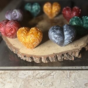 Colorful Heart-Shaped Decorative Pieces